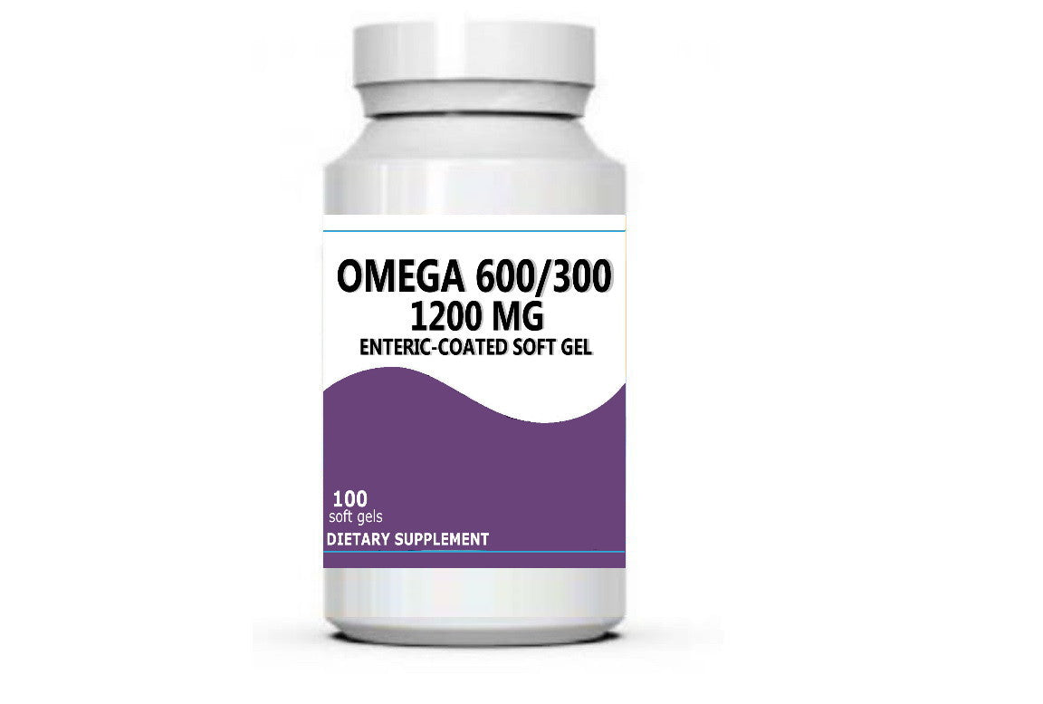 OMEGA 600/300 1200 MG ENTERIC-COATED SOFT GEL